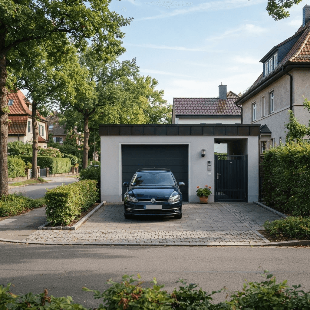 Sichere Garage mit Stellplatz
