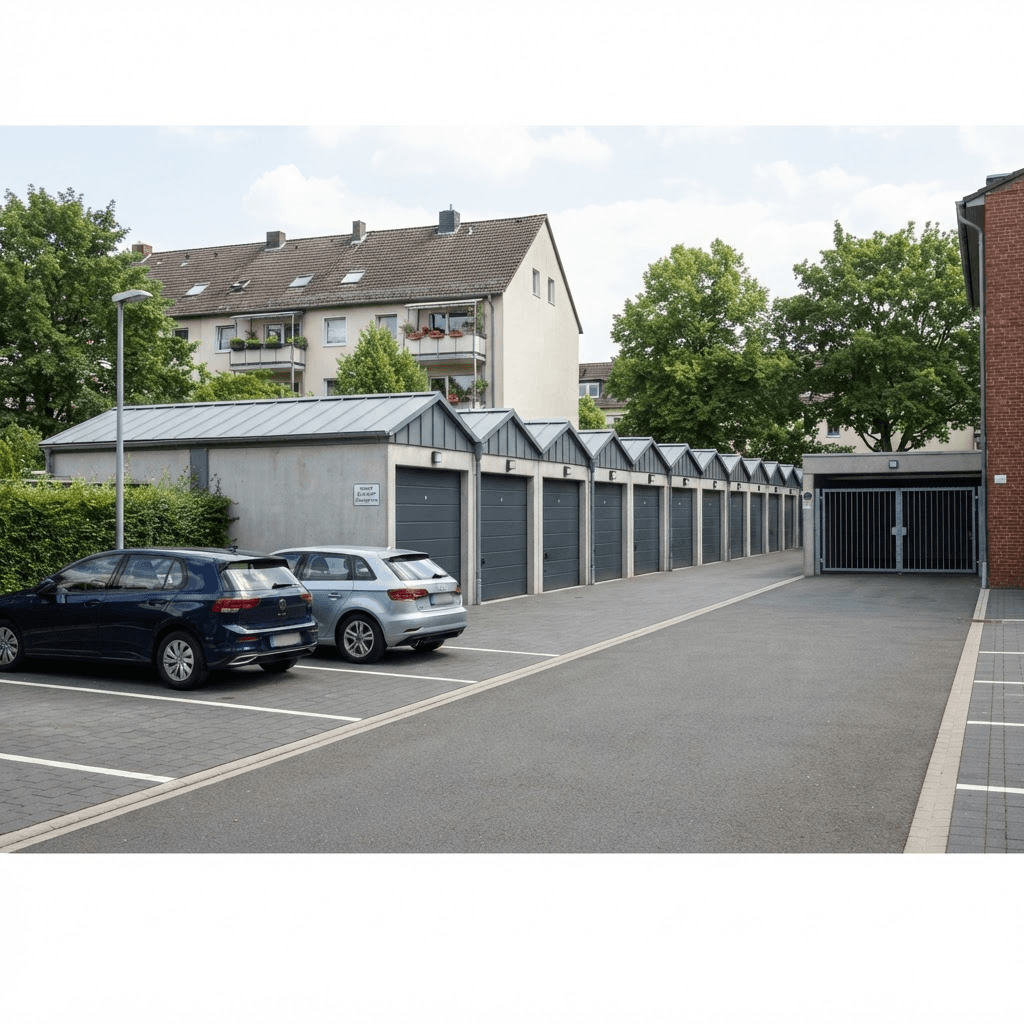 Moderne Garagen und Stellplätze